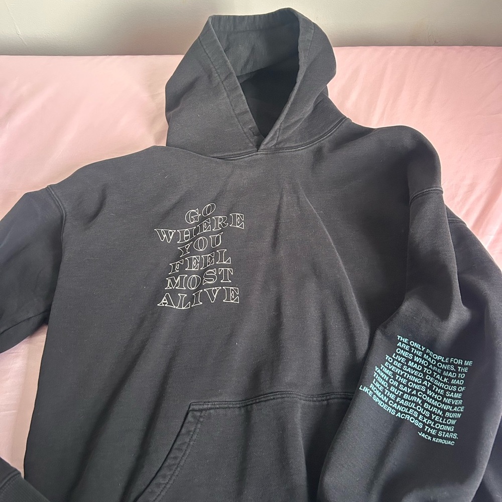 Black Graphic Hoodie